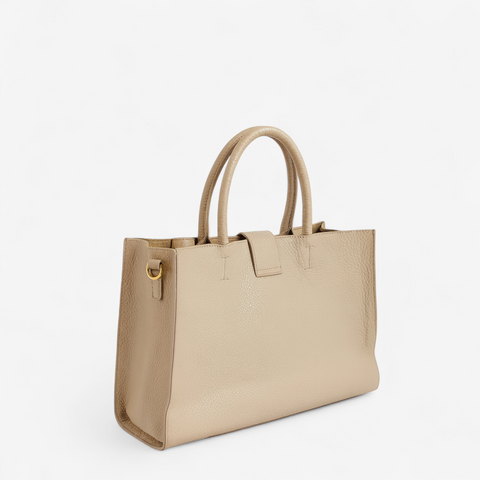 Borsa a spalla Agnès - beige nude