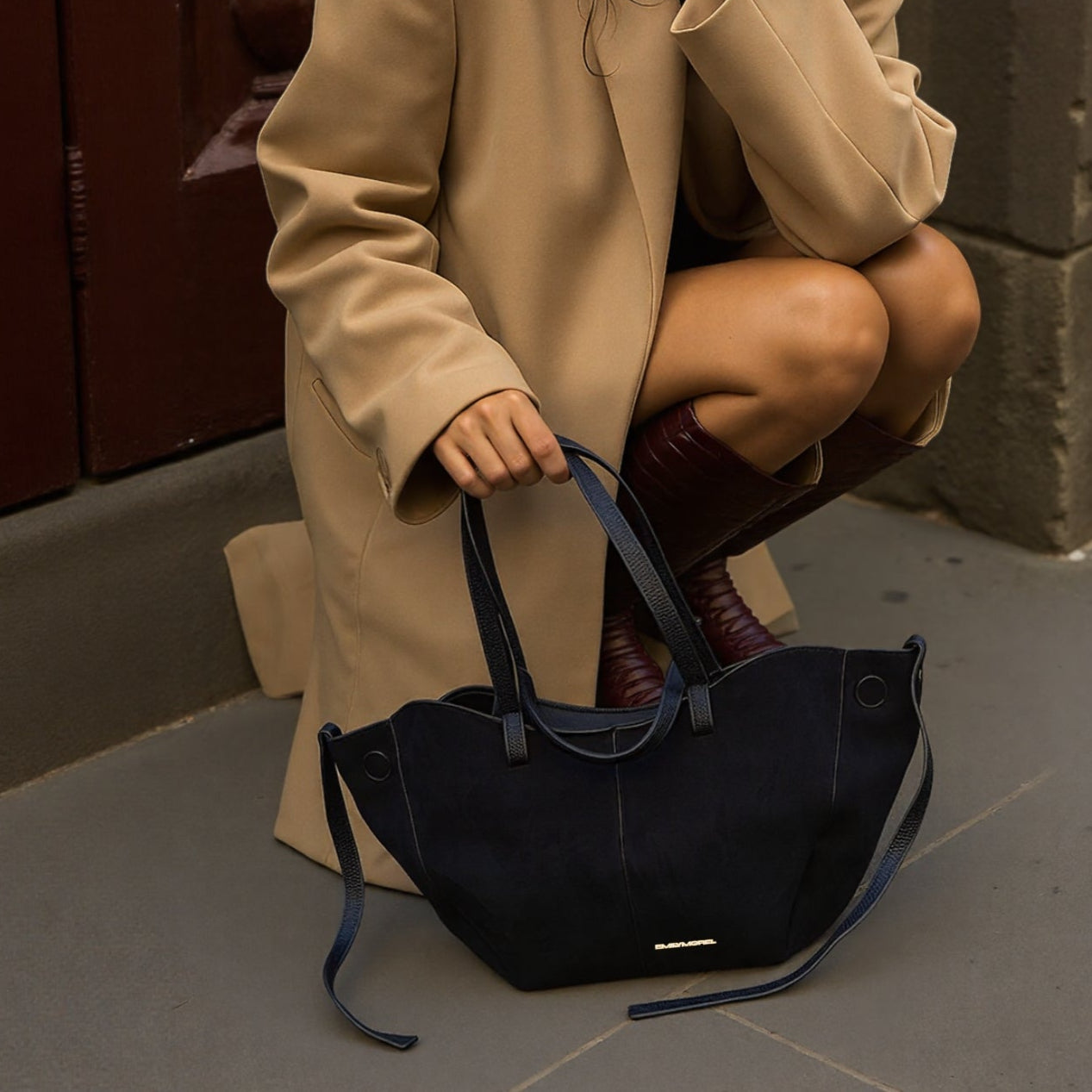 Borsa a spalla Asia Midi - Nero Intenso