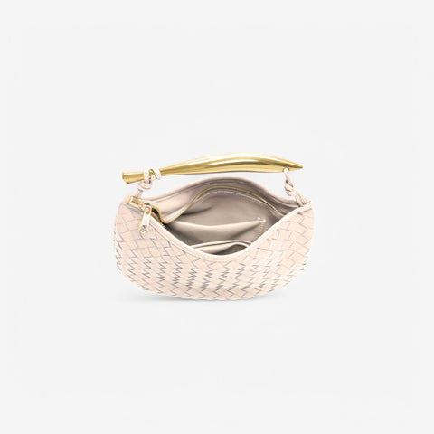 Borsa a mano ivory beige chiaro