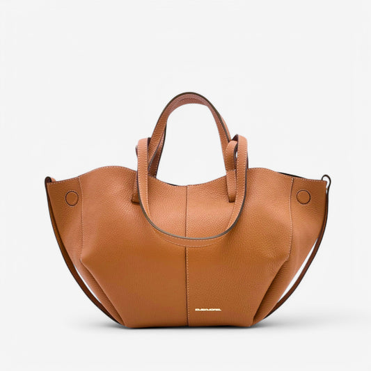 Borsa a spalla Asia-caramello