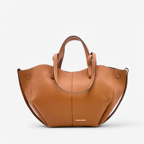 Borsa a spalla Asia-caramello