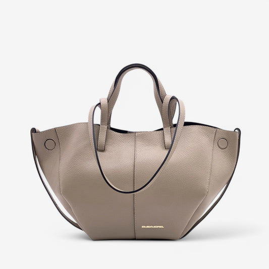 Borsa a spalla Asia-beige scuro