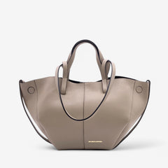 Borsa a spalla Asia-beige scuro