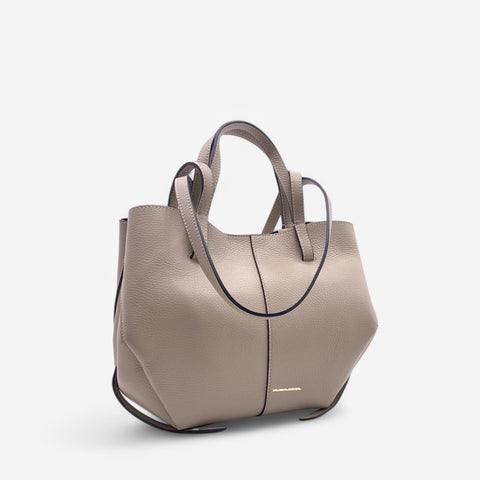 Borsa a spalla Asia-beige scuro