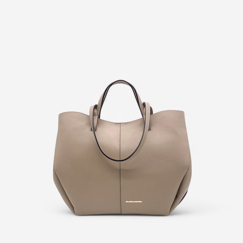 Borsa a spalla Asia-beige scuro