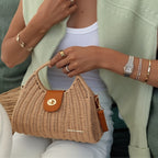 Borsa a mano Etea - sabbia naturale