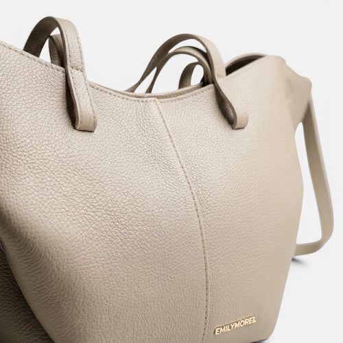 Asia Midi Genuine Leather - Beige