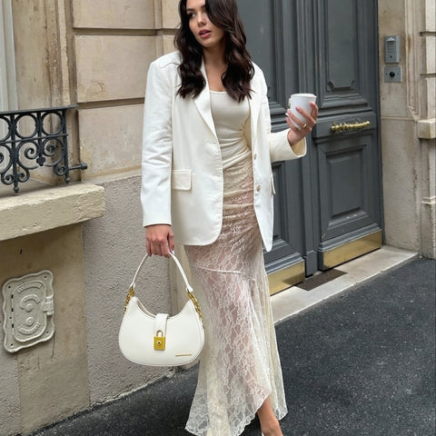 Borsa a spalla Helene - Bianco