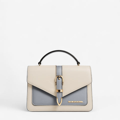 Sac bandoulière Nina - Crème et gris perle 