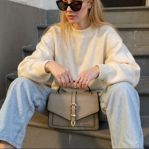 Borsa a tracolla Nina - Beige Nude