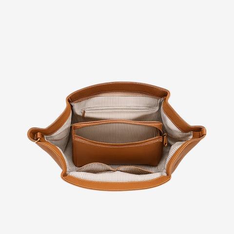 Borsa a spalla Léa - Caramello