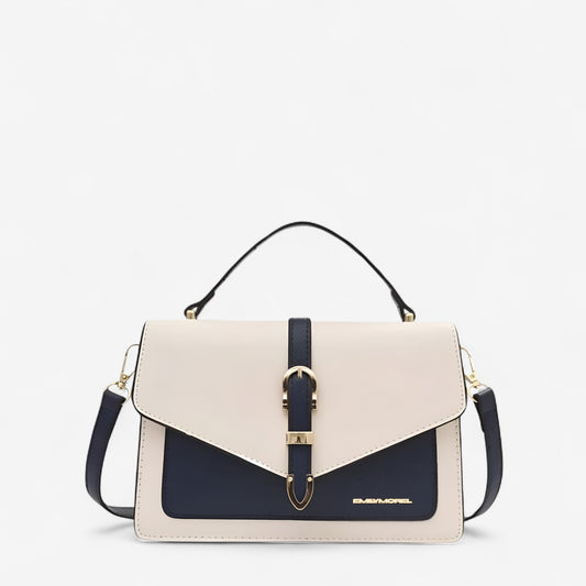 Borsa a tracolla Nina - Panna e blu notte