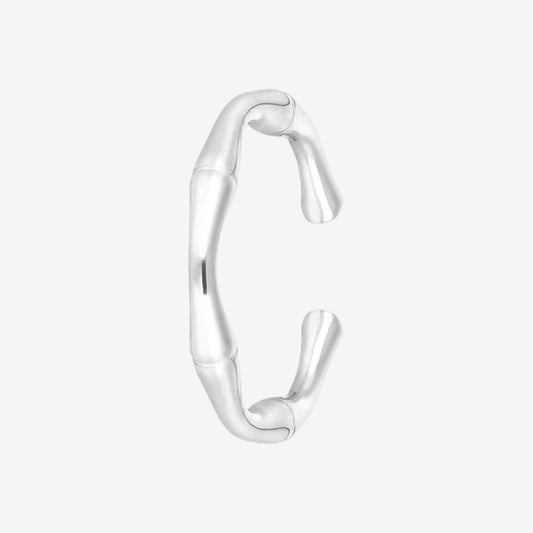 Anello stile bambù silver - [Emily_Morel]