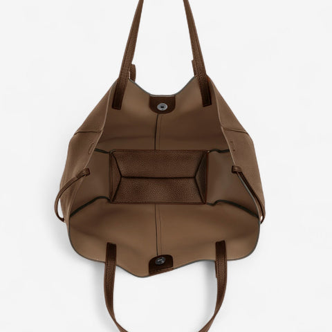 Borsa a spalla Asia - Taupè