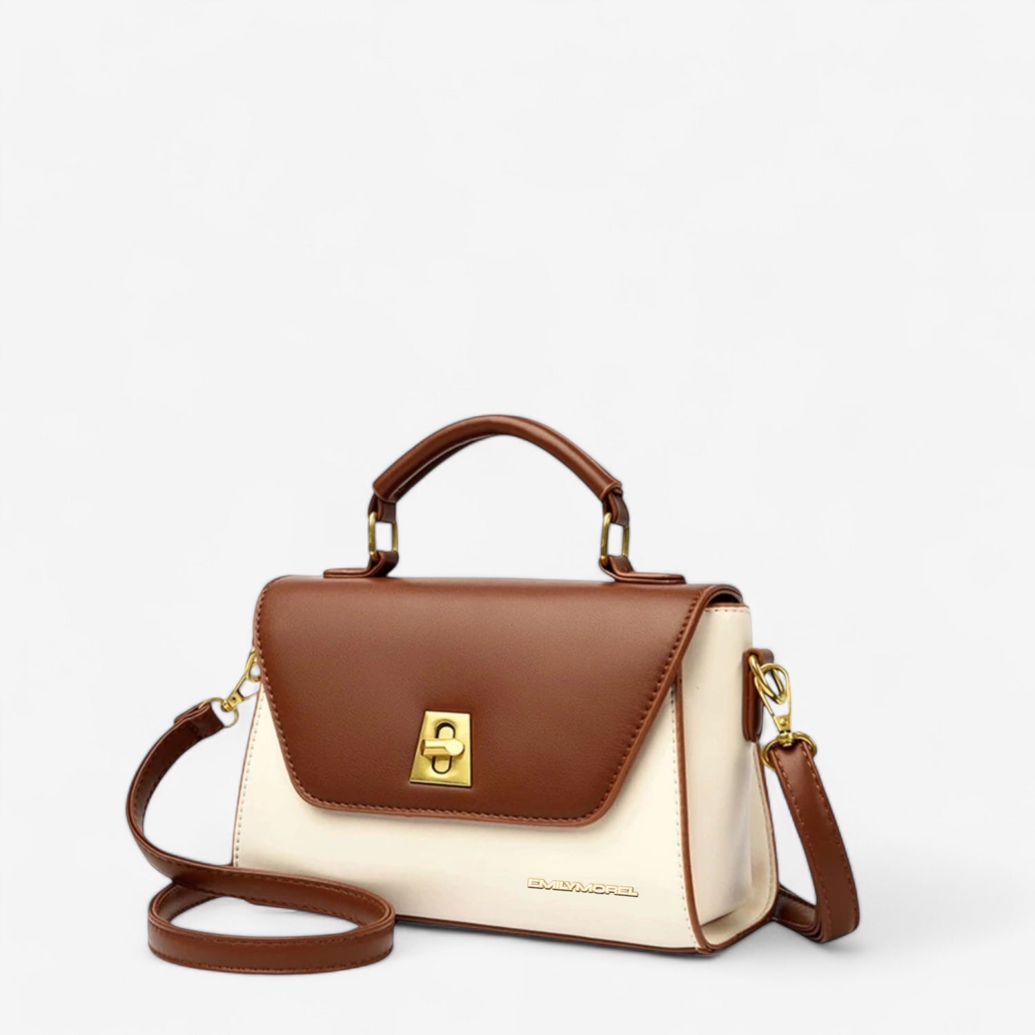 Borsa silvia beige e marrone - Emily Morel