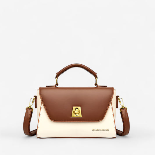 Borsa silvia beige e marrone - Emily Morel