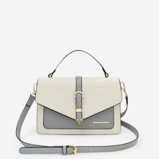 Borsa a tracolla Nina - Beige e grigio