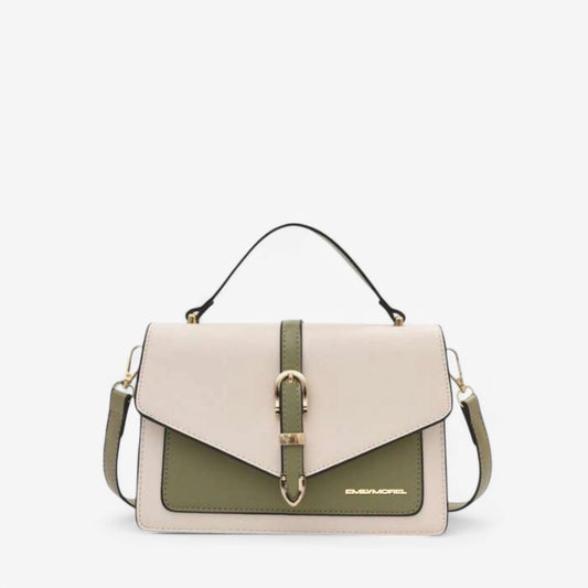 Borsa a tracolla Nina - Beige e verde