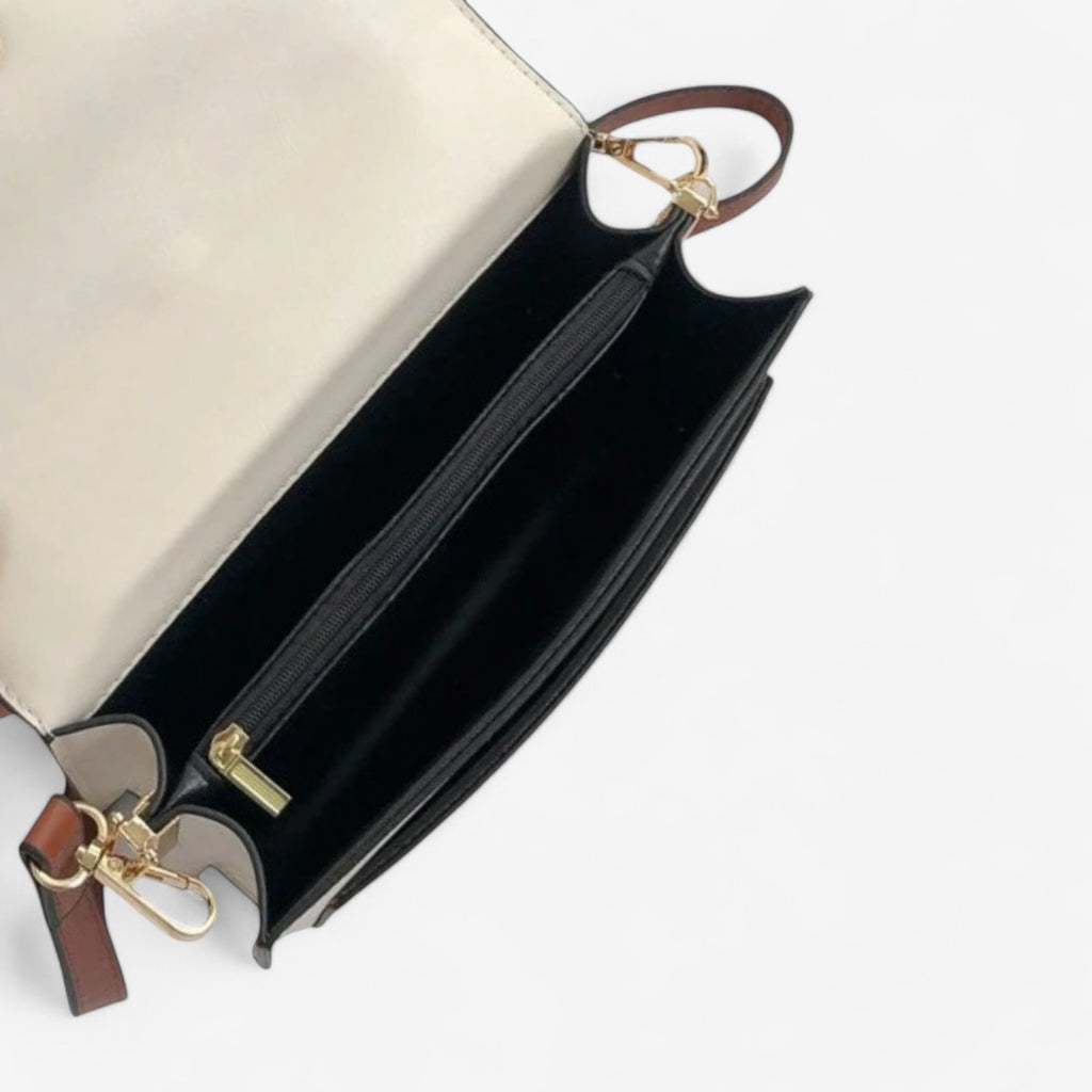 Borsa nina beige marrone - Emily Morel