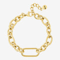 Bracciale a catena con maglia allungata gold - [Emily_Morel]
