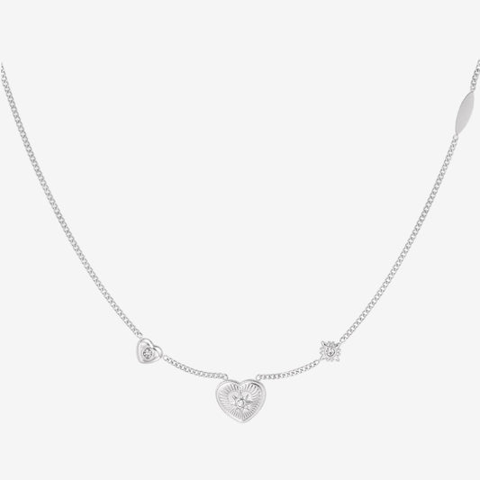 Collana con cuore silver - [Emily_Morel]