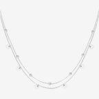 Collana con palline e cerchi silver - [Emily_Morel]