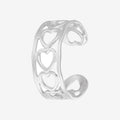 Anello con cuoricini silver - [Emily_Morel]