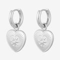 Orecchini con cuori silver - [Emily_Morel]
