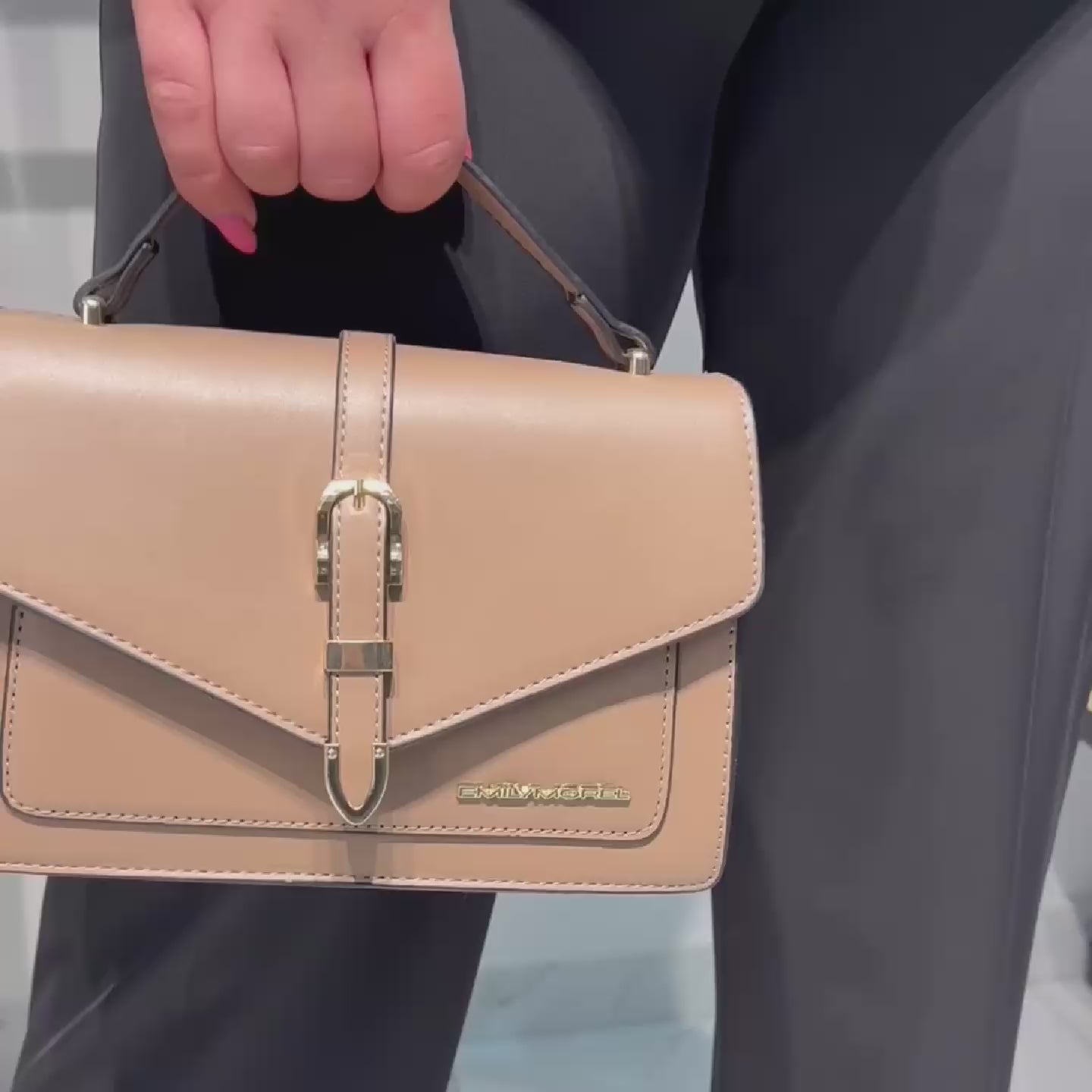 Borsa a tracolla Nina - Grigio taupè
