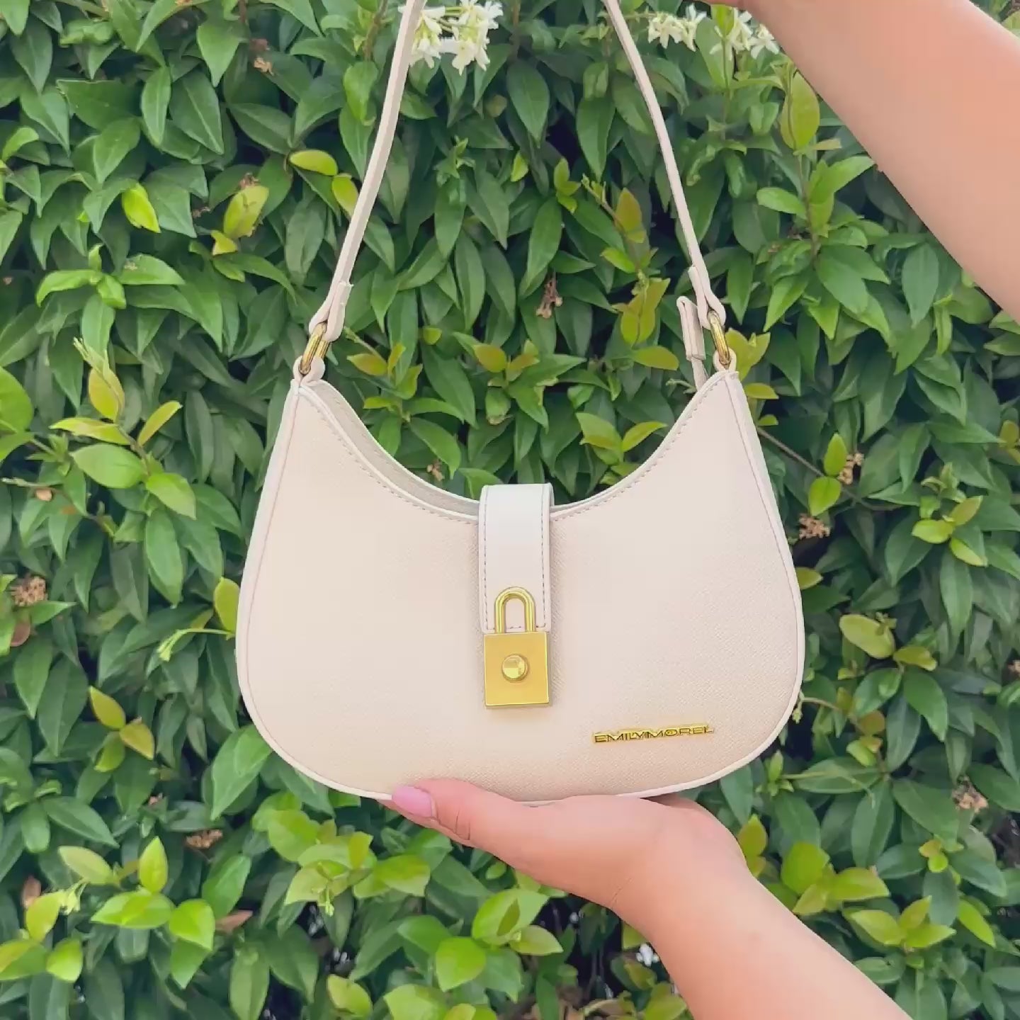 Borsa a spalla Helene - beige chiaro